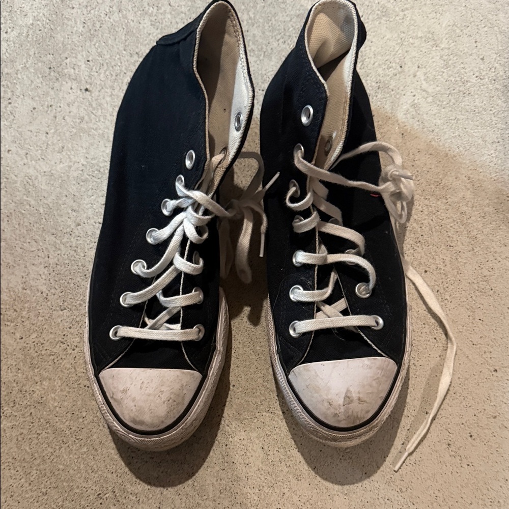 Converse Black and White High-Tops